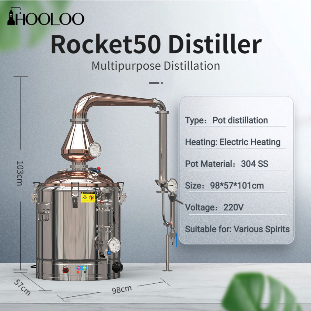 Rocket 50L Distiller - Hooloo Distilling Equipment Supply