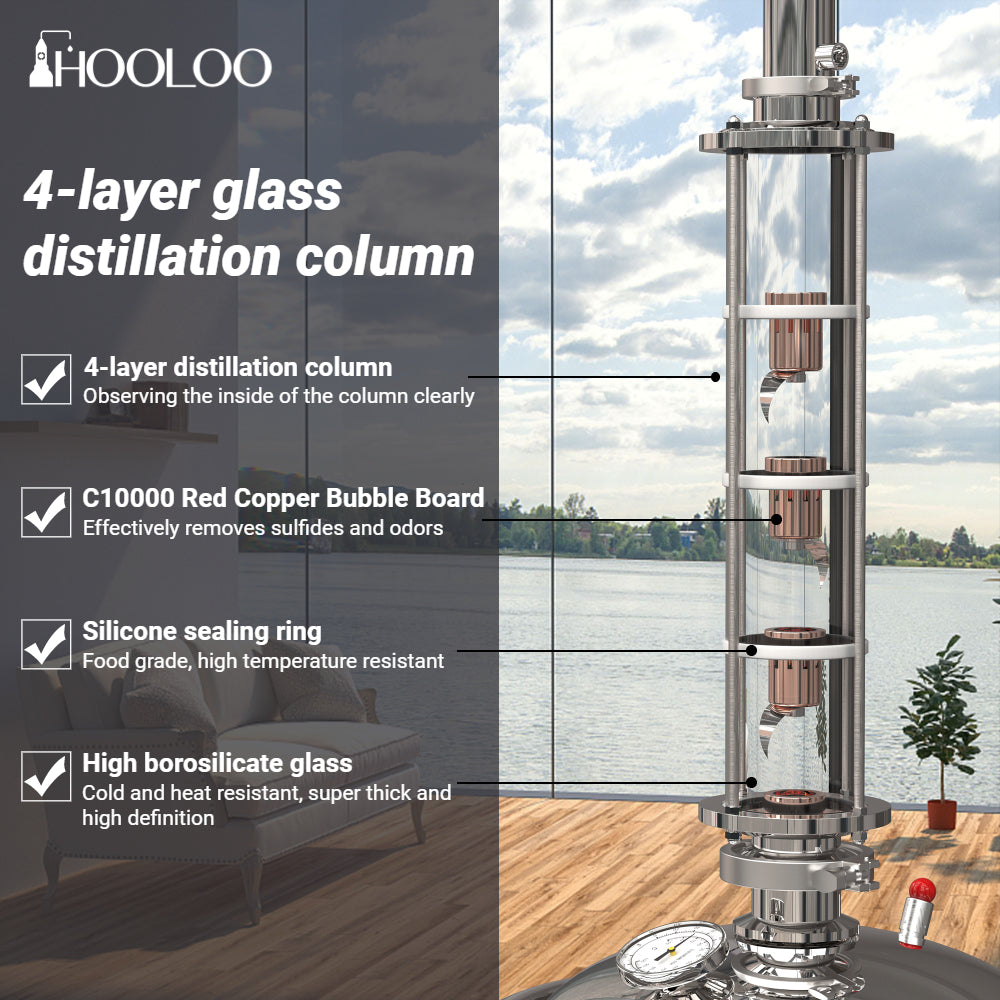 HOOLOO CT30sP-4&8 Distiller - Hooloo Distilling Equipment Supply