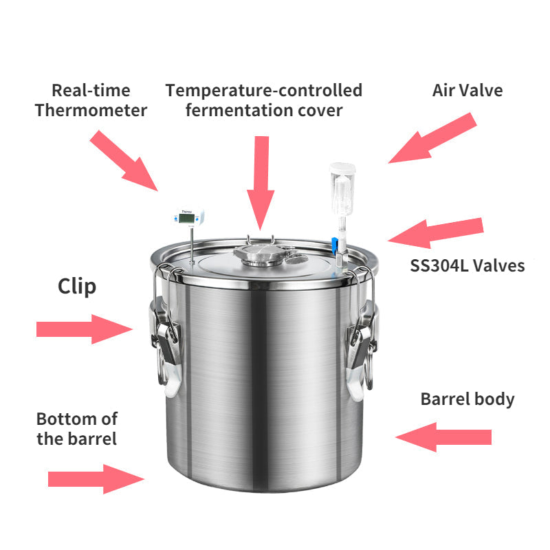 Stainless steel fermentation tank - Hooloo Distilling Equipment Supply