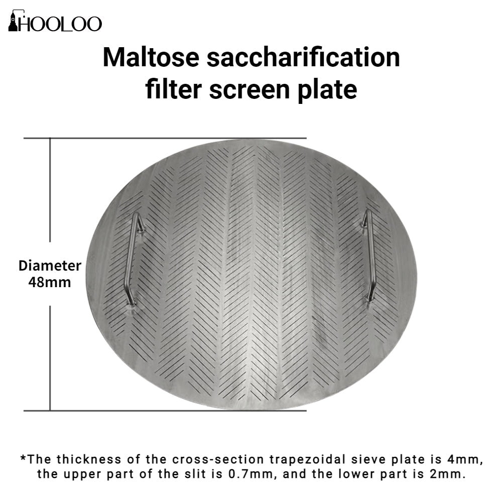 Malt Saccharification Filtering Sieve Plate - Hooloo Distilling Equipment Supply