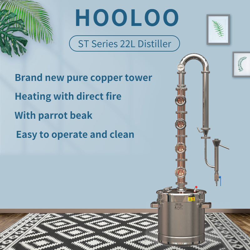 HOOLOO ST Copper Column Series Distiller - Hooloo Distilling Equipment Supply