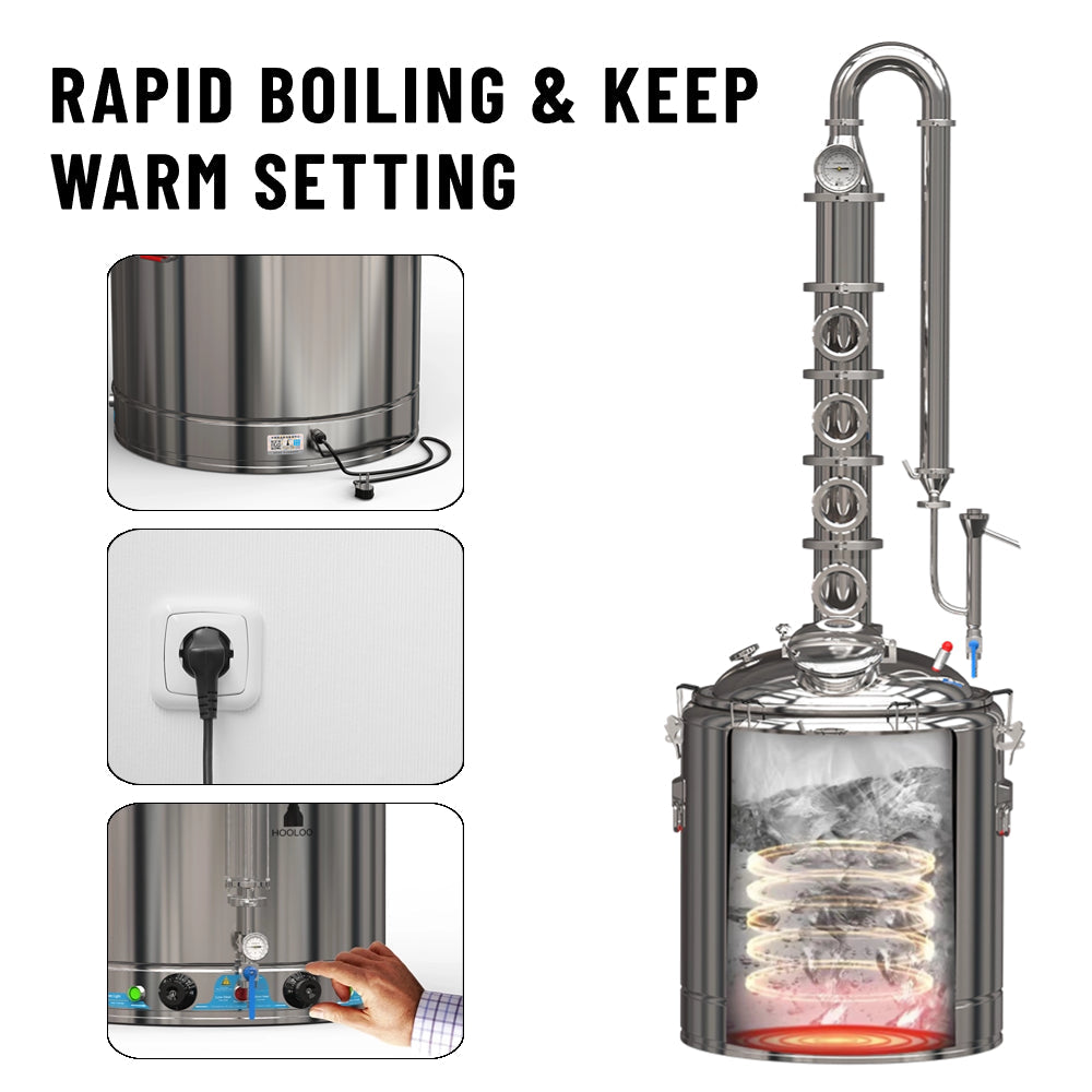 HOOLOO DW100-ST/CS/CU Distiller - Hooloo Distilling Equipment Supply