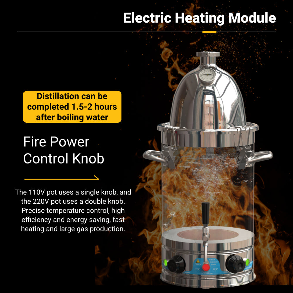 Hooloo Distiller Still 6.3Gal (24L) (SV-30-110V)
