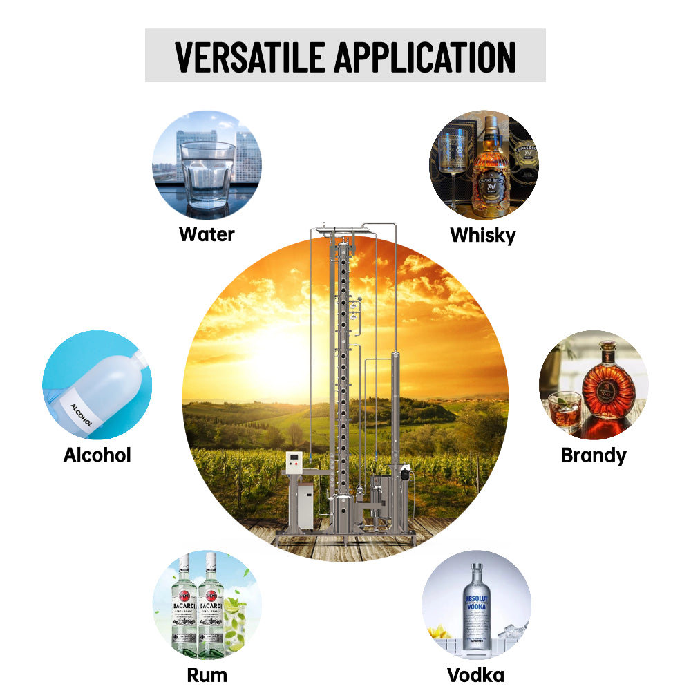 HOOLOO Large Commercial Continuous Distiller
