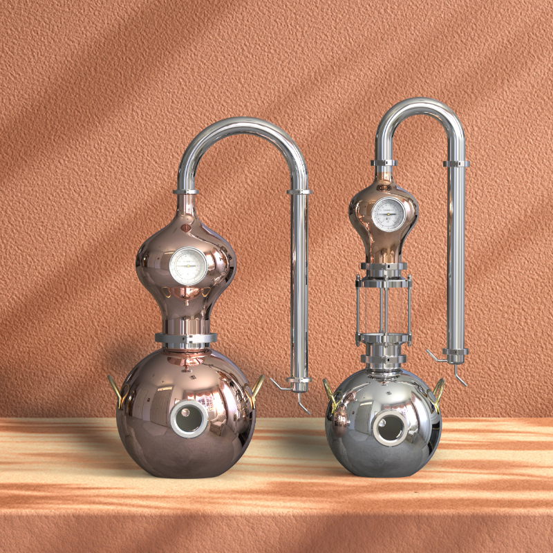 D8/15 Alcohol Distiller Hydrosol Essential Oil Still Free Shipping For Home Lab