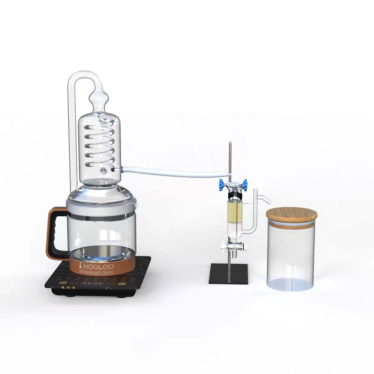 2.4L Glass Hydrosol Distiller(Big Little Joe) - Hooloo Distilling Equipment Supply