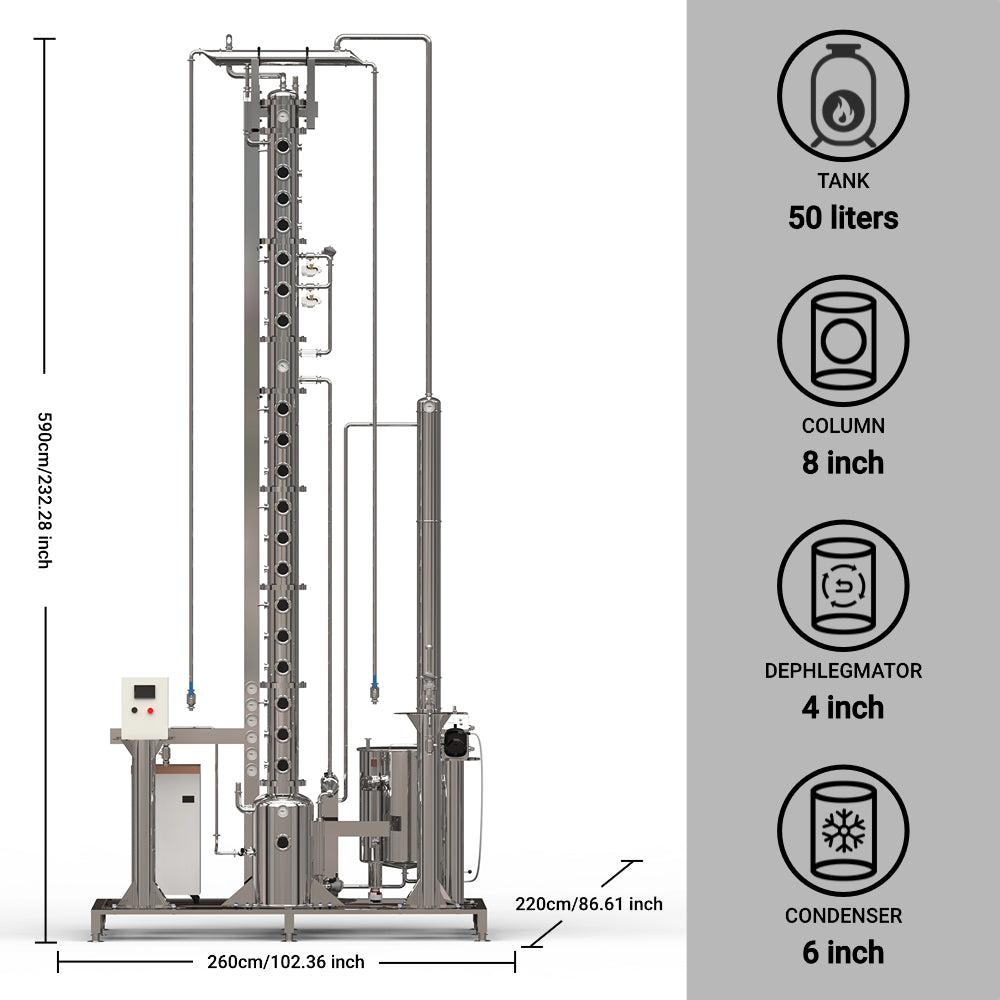 HOOLOO Large Commercial Continuous Distiller