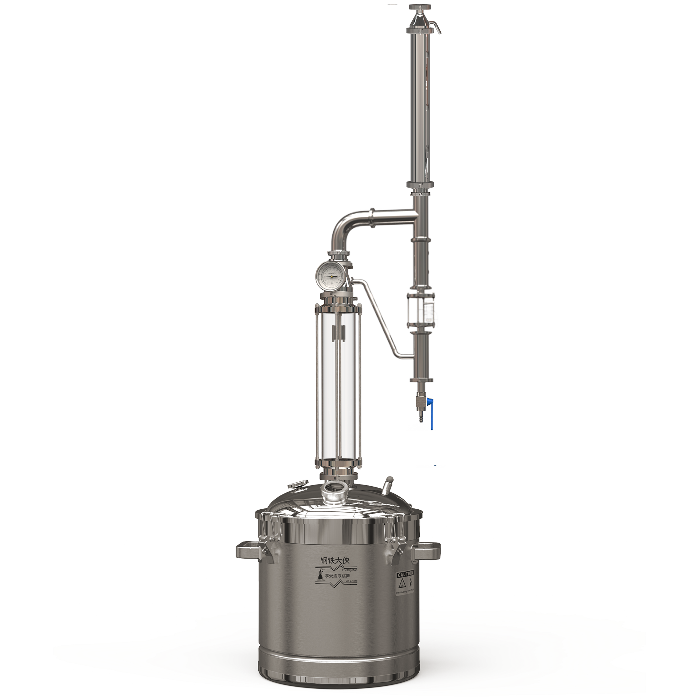 22L/50L AHO Plant Hydrosol Distiller - Hooloo Distilling Equipment Supply