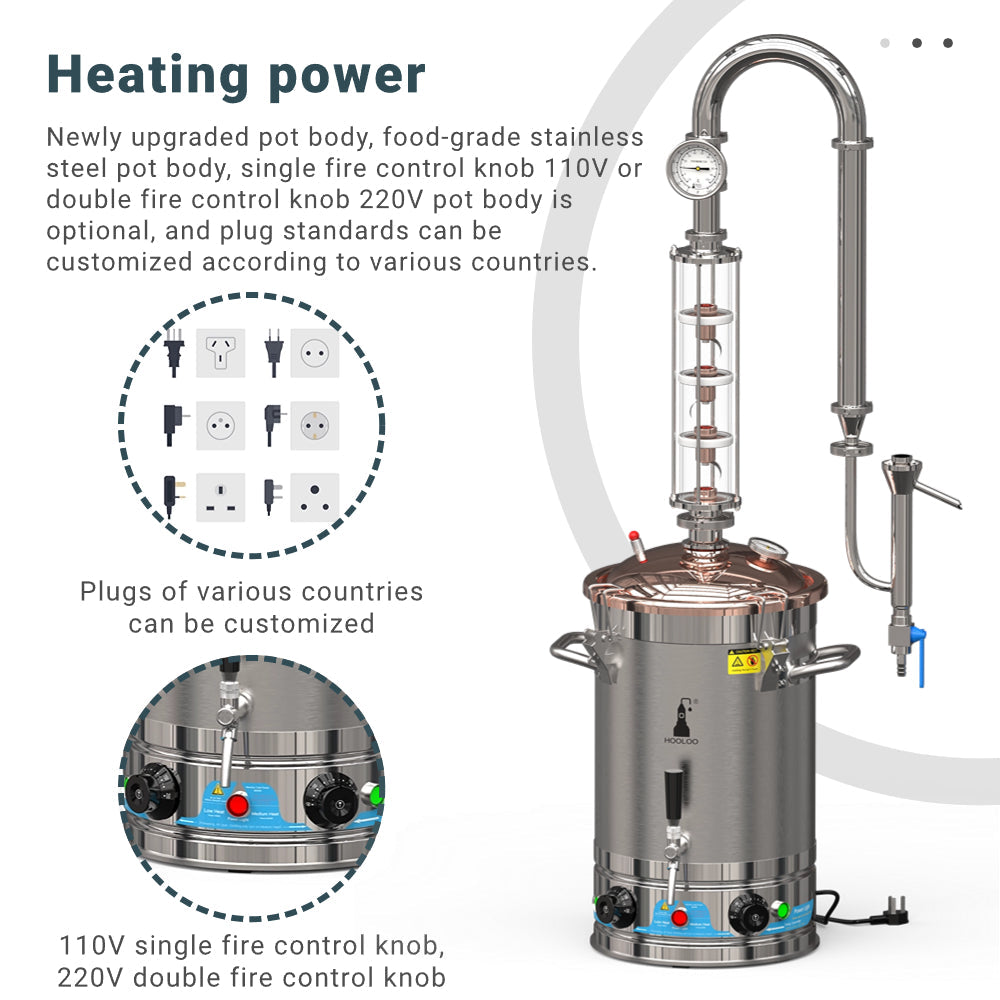 30L HOOLOO Distiller Brewer（CT30Cu） - Hooloo Distilling Equipment Supply