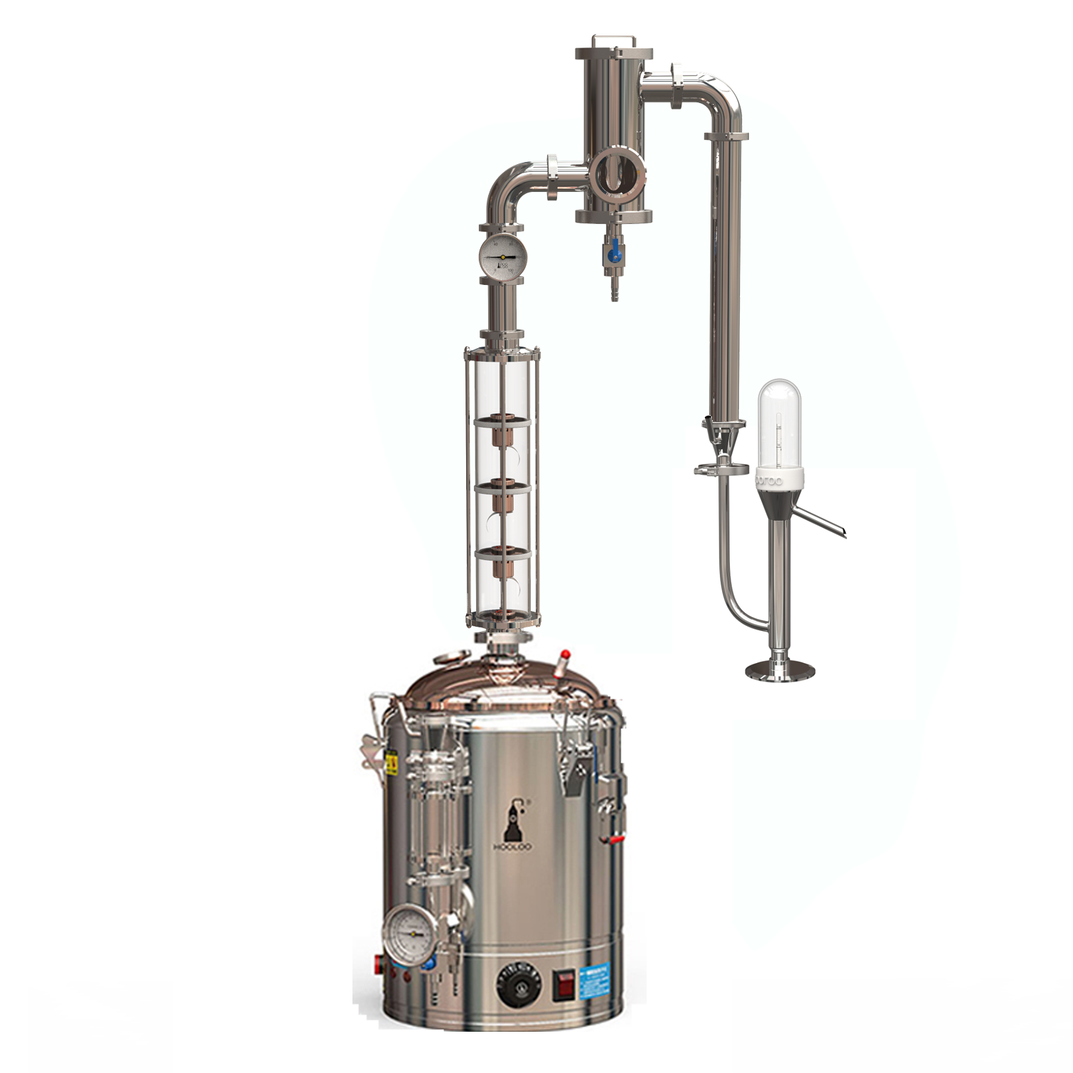 DW25+ Gin basket +Distillation column kit + Hooloo parrot beak + 21L fermentation tank (dedicated link) - Hooloo Distilling Equipment Supply