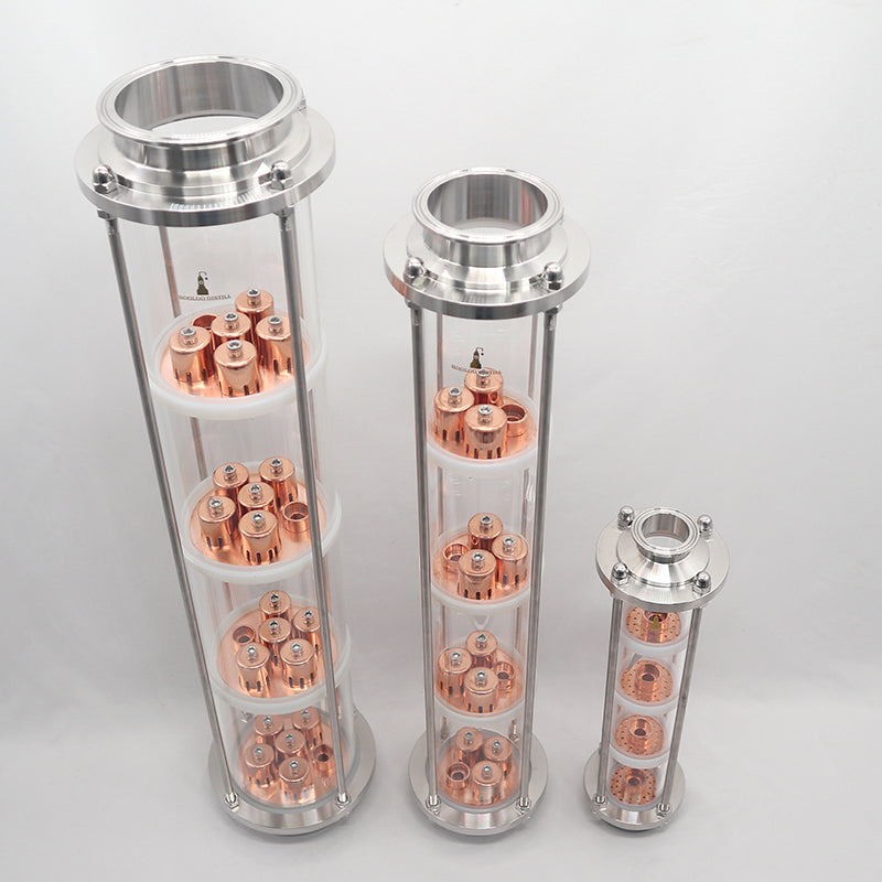 Borosilicate glass distillation column（2‘’/3''/4''） - Hooloo Distilling Equipment Supply