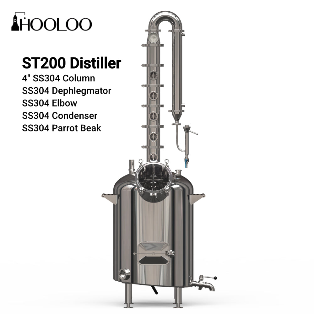 HOOLOO 200L Distiller With Stirring Motor 53 Gallon（FOB)