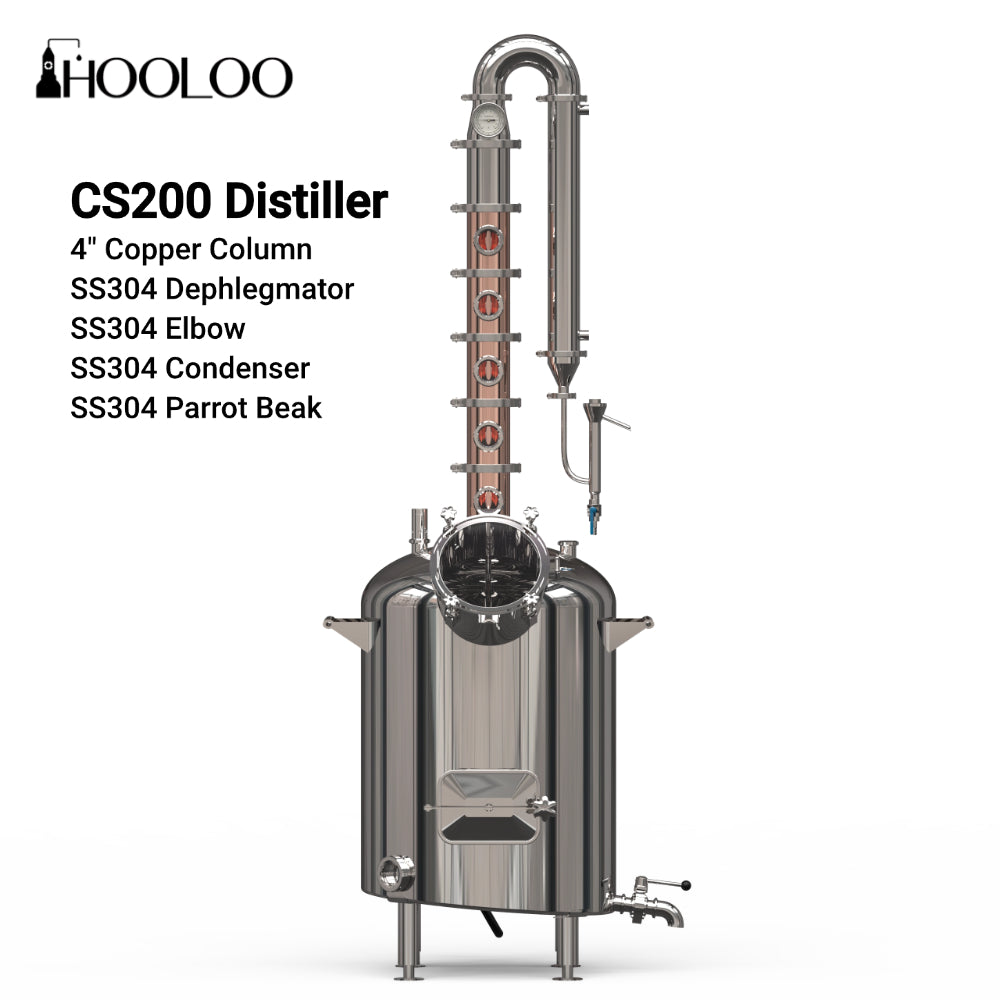 HOOLOO 200L Distiller With Stirring Motor 53 Gallon（FOB)