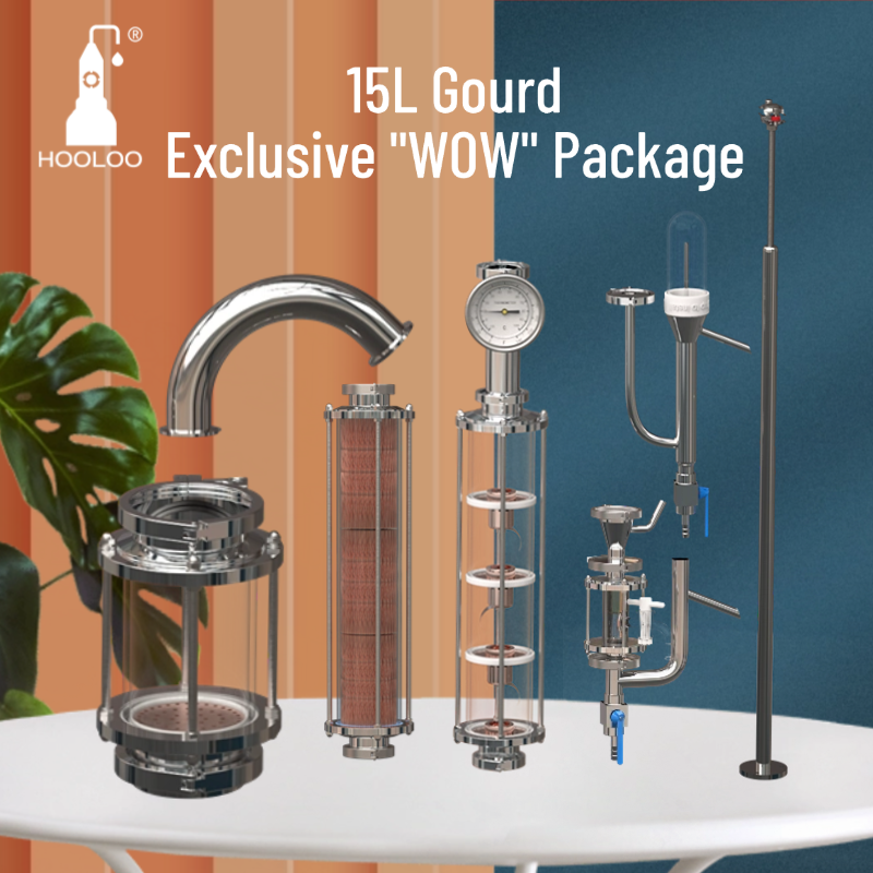 D8/15 Alcohol Distiller Hydrosol Essential Oil Still Free Shipping For Home Lab