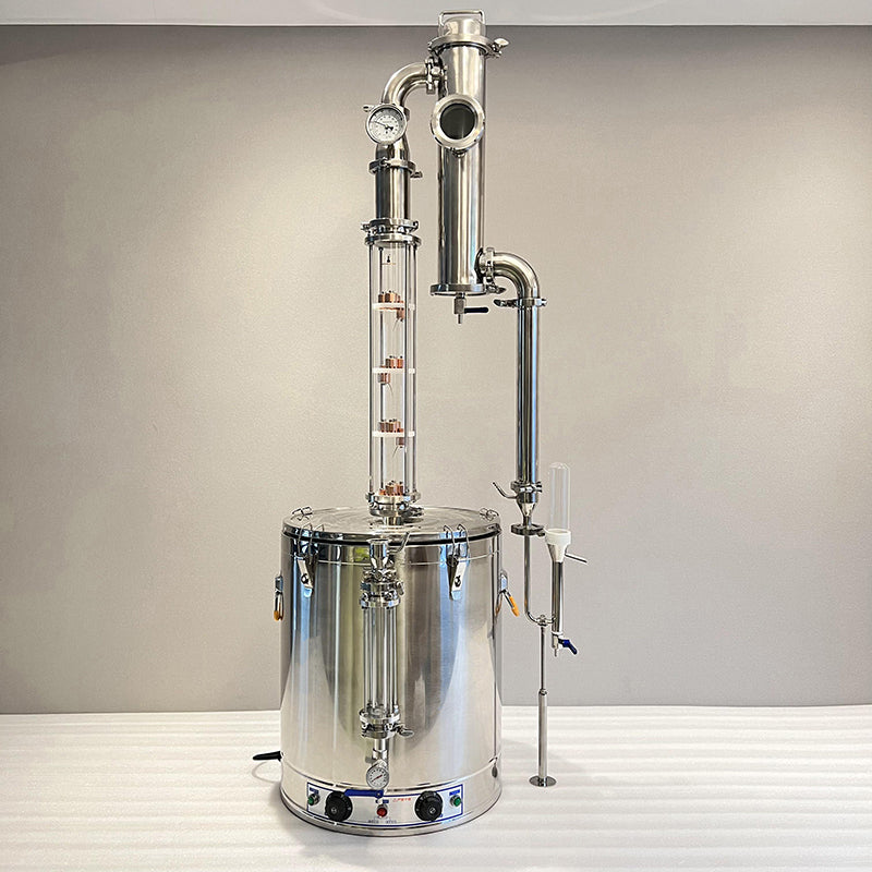 80L Glass Column Stainless Steel Distiller(DW80) - Hooloo Distilling Equipment Supply