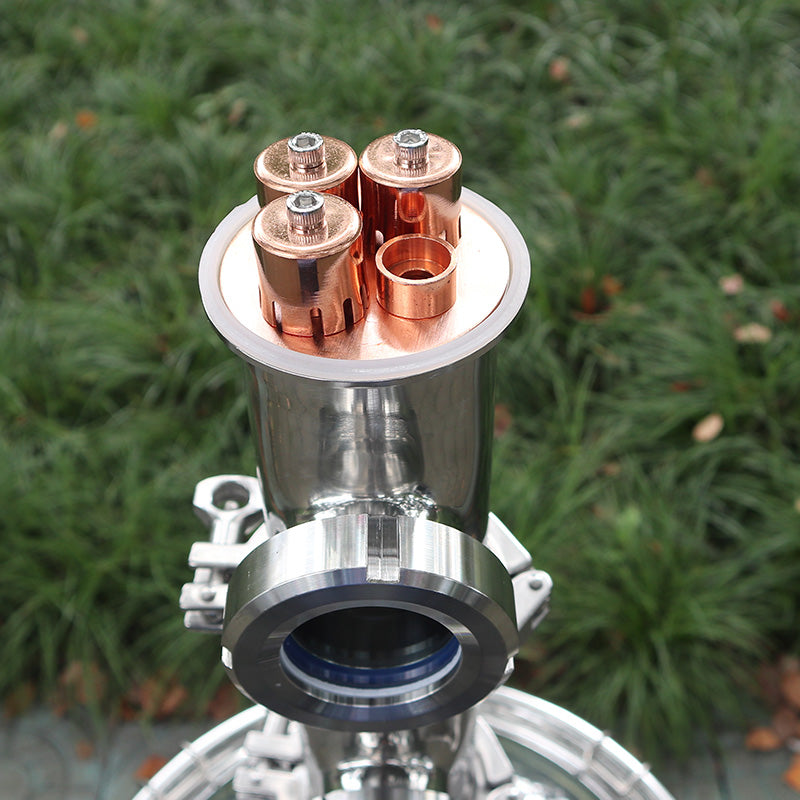 Hooloo 65L Stainless Steel Column Stainless Steel Lid Electric Heating Distiller